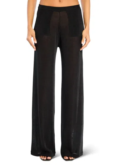 Ser.o.ya Sheldon Metallic Knit Pant In Black