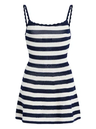 Ser.o.ya Sienna Crochet Mini Dress In White