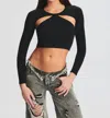 Ser.o.ya Sierra Top In Black In Black