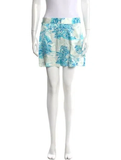 Pre-owned Ser.o.ya Silk Knee-length Shorts In White