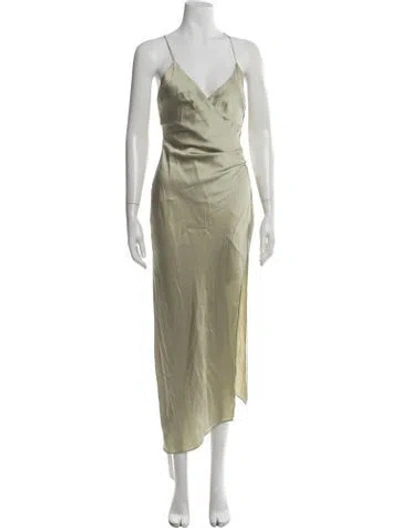 Pre-owned Ser.o.ya Silk Midi Length Dress In Neutral