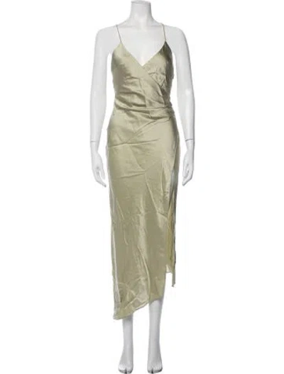 Pre-owned Ser.o.ya Silk Midi Length Dress In Neutrals