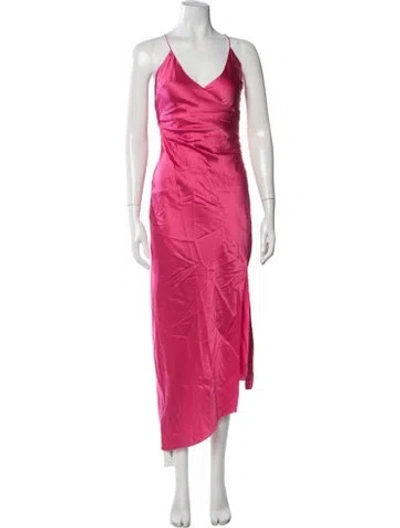 Pre-owned Ser.o.ya Silk Midi Length Dress W/ Tags In Pink