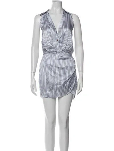 Pre-owned Ser.o.ya Silk Mini Dress In Multicolor
