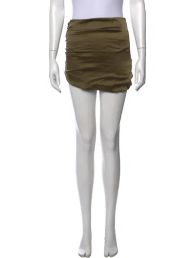 Pre-owned Ser.o.ya Silk Mini Skirt In Blue/white