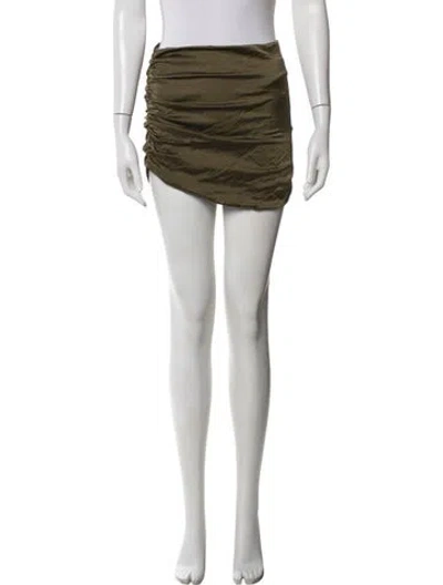Pre-owned Ser.o.ya Silk Mini Skirt In White