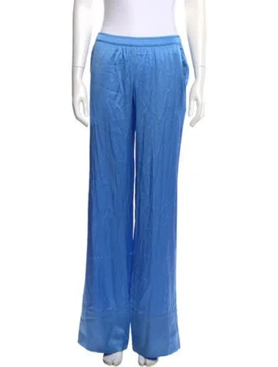 Pre-owned Ser.o.ya Silk Wide Leg Pants In Blue