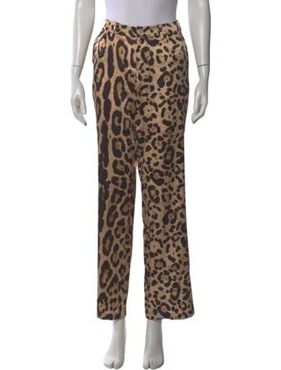 Pre-owned Ser.o.ya Silk Wide Leg Pants In Brown
