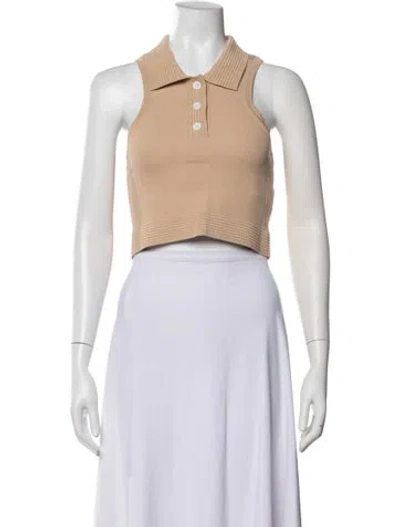 Pre-owned Ser.o.ya Sleeveless Polo W/ Tags In Neutrals