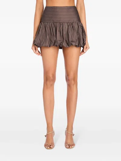 Ser.o.ya Soleil Bubble Skirt In Brown