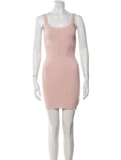 Pre-owned Ser.o.ya Square Neckline Mini Dress W/ Tags In Pink