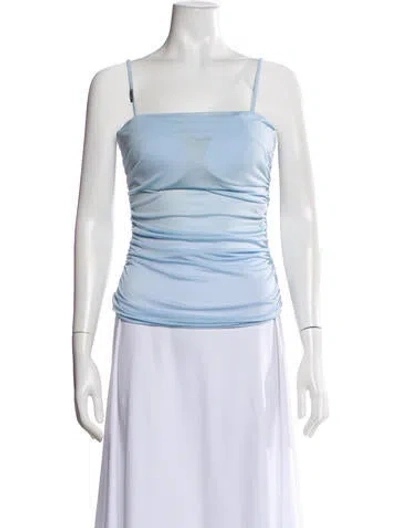 Pre-owned Ser.o.ya Square Neckline Sleeveless Top In Blue