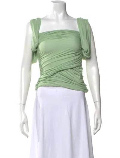 Pre-owned Ser.o.ya Square Neckline Sleeveless Top In White