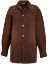 Ser.o.ya Storme Relaxed Shacket In Brown