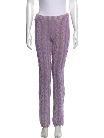 Pre-owned Ser.o.ya Straight Leg Pants In Purple