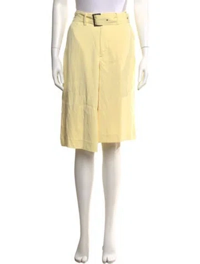 Pre-owned Ser.o.ya Straight Leg Pants In Yellow