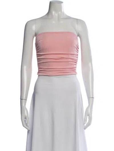 Pre-owned Ser.o.ya Strapless Crop Top In Blue