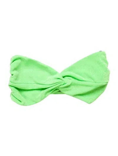 Pre-owned Ser.o.ya Strapless Crop Top In Green