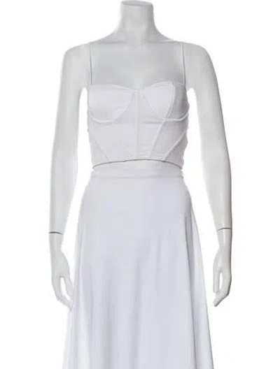 Pre-owned Ser.o.ya Strapless Crop Top In Green