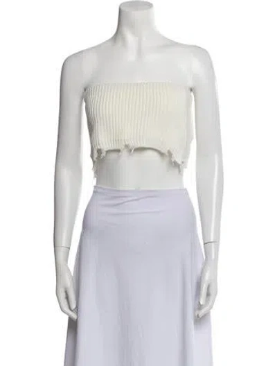 Pre-owned Ser.o.ya Strapless Crop Top In Multi