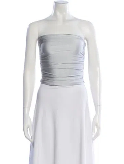Pre-owned Ser.o.ya Strapless Crop Top In Neutral