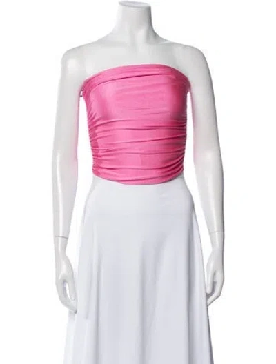 Pre-owned Ser.o.ya Strapless Crop Top W/ Tags In Blue