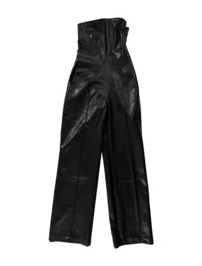Pre-owned Ser.o.ya Strapless Jumpsuit In Black