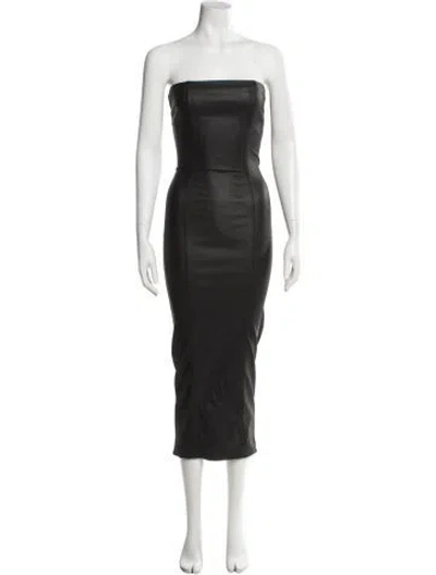 Pre-owned Ser.o.ya Strapless Midi Length Dress In Gray