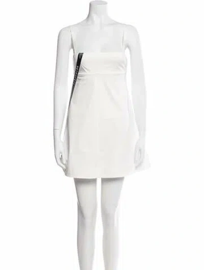 Pre-owned Ser.o.ya Strapless Mini Dress In Neutral