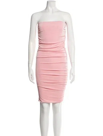 Pre-owned Ser.o.ya Strapless Mini Dress In Pink