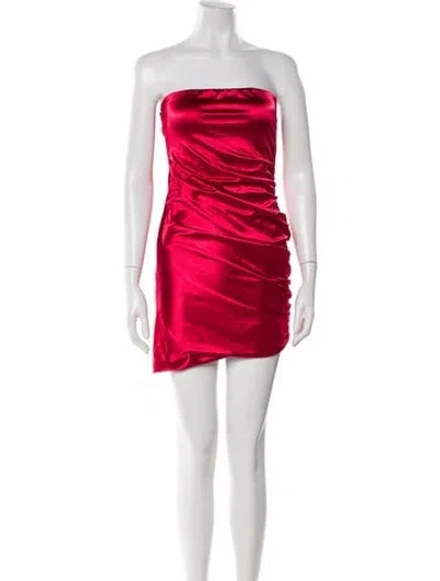 Pre-owned Ser.o.ya Strapless Mini Dress In Pink