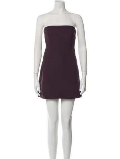 Pre-owned Ser.o.ya Strapless Mini Dress In Purple