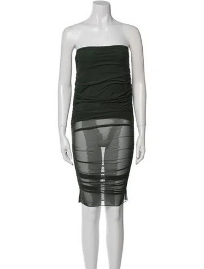 Pre-owned Ser.o.ya Strapless Mini Dress W/ Tags In Green