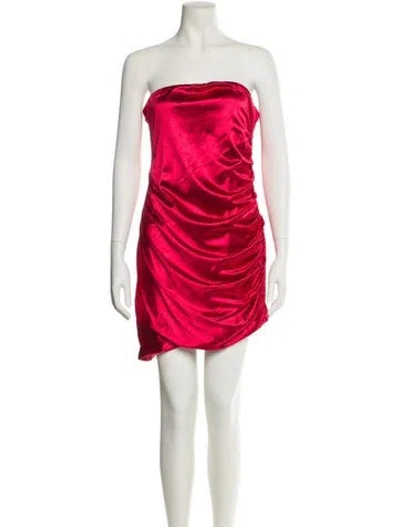 Pre-owned Ser.o.ya Strapless Mini Dress W/ Tags In Red