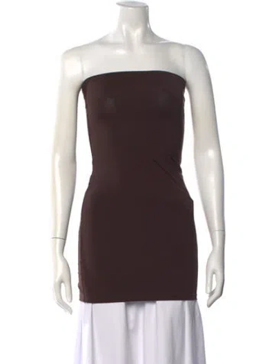 Pre-owned Ser.o.ya Strapless Top In Brown
