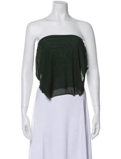 Pre-owned Ser.o.ya Strapless Top W/ Tags In Green