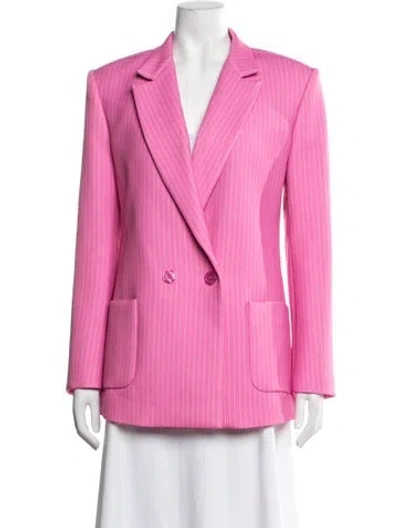 Pre-owned Ser.o.ya Striped Blazer In Pink