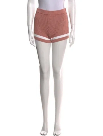 Pre-owned Ser.o.ya Striped Mini Shorts In Pink