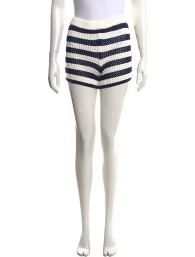 Pre-owned Ser.o.ya Striped Mini Shorts W/ Tags In Black