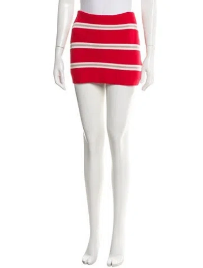 Pre-owned Ser.o.ya Striped Mini Shorts In White