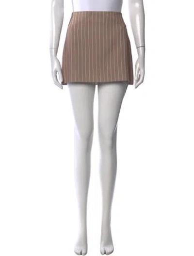 Pre-owned Ser.o.ya Striped Mini Skirt In Neutrals