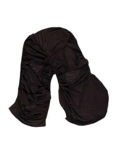 Pre-owned Ser.o.ya Striped Scarf In Brown