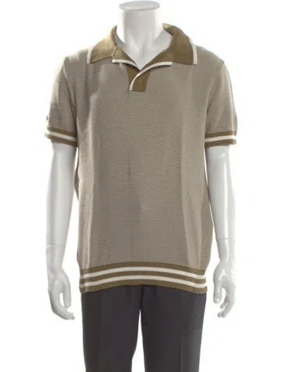Pre-owned Ser.o.ya Striped Short Sleeve Shirt In Neutral