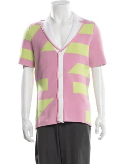Pre-owned Ser.o.ya Striped Short Sleeve Shirt In Pink
