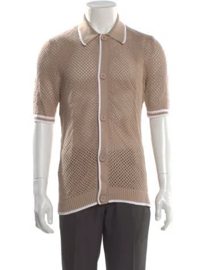 Pre-owned Ser.o.ya Striped Short Sleeve Shirt W/ Tags In Neutral