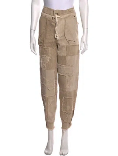 Pre-owned Ser.o.ya Striped Straight Leg Pants In Neutrals