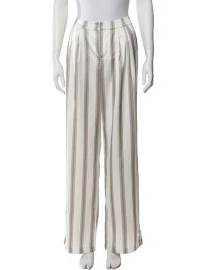 Pre-owned Ser.o.ya Striped Wide Leg Pants In Neutral