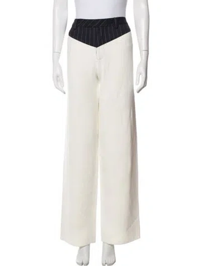 Pre-owned Ser.o.ya Striped Wide Leg Pants In Neutrals