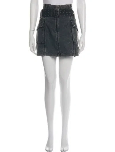 Pre-owned Ser.o.ya Studded Accents Mini Skirt In Black