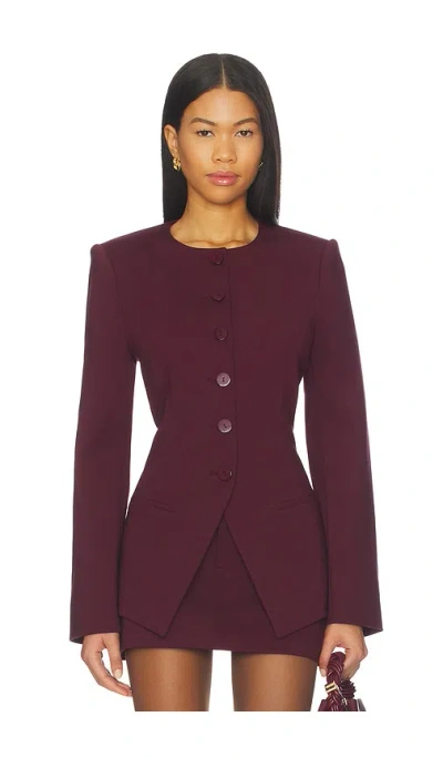 Ser.o.ya Susanna Blazer In Burgundy
